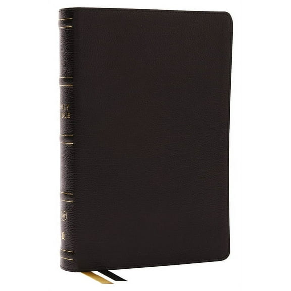 KJV Holy Bible with 73,000 Center-Column Cross References, Black Genuine Leather, Red Letter, Comfort Print (Thumb Index, (Hardcover)