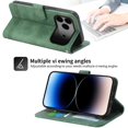 thumbnail image 2 of Wallet Case for iPhone 17 Pro Max Flip Phone Case with Card Slots, Cash Pocket, Kickstand, Magnetic Closure & Wrist Strap, TPU Soft Shell Cover Green, 2 of 6
