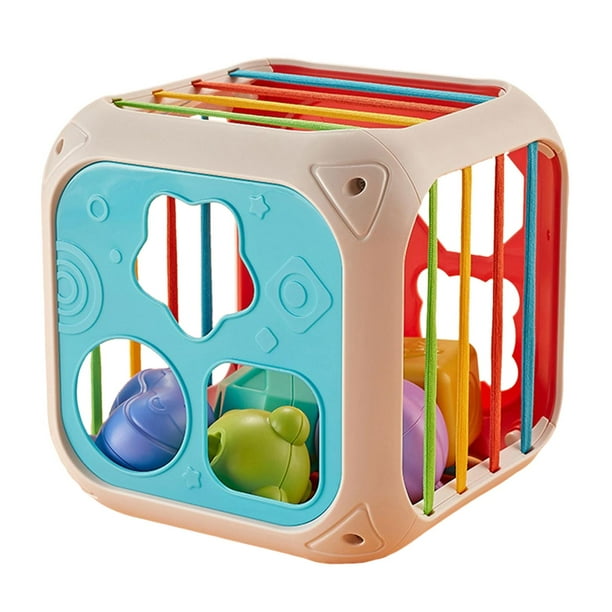 Montessori Sensory Bin Shape Sorter Toys Early Developmental Fine Motor