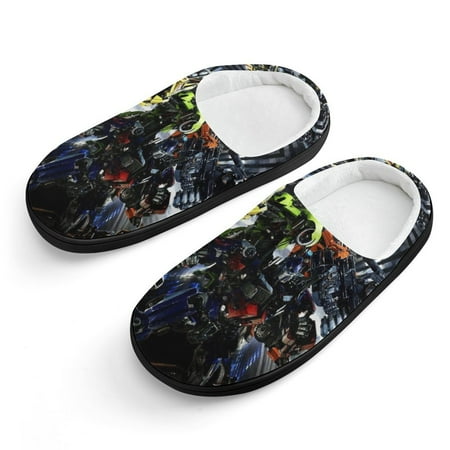 

Transformers Slippers for Kids Cute Soft Plush Anti-slip Fluffy Fuzzy House Slippers Warm Soft Plush Non-Slip Indoor Outdoor Slip-on Shoes for Boys Girls