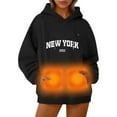 thumbnail image 5 of UJNDER Unisex Heated Hooded Sweatshirt USB Warming 5 Pullover Long Sleeve Winter Casual Black XXXL, 5 of 7