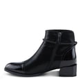 thumbnail image 4 of Azura Women's SHELBI Fashionable Leather Booties with Buckle Detail, Side Zipper, and Low Heel, 4 of 9