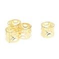 thumbnail image 3 of TISHITA 100Pcs Dreadlocks Beads DIY Style Hair Decoration Braid Rings Hoops Gold, 3 of 7