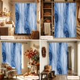 thumbnail image 6 of Navy Blue Marble Shower Curtain, Waterproof Shower Curtains for Bathroom, Modern Abstract Luxury Fluid Artwork Washable Fabric Bathtub Curtain Set Bath Decor with 12 Hooks Extra Long 72"x96", 6 of 8