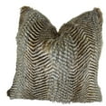 thumbnail image 5 of Thomas Collection Brown Gray Faux Fur Throw Pillow - 17422, 5 of 5