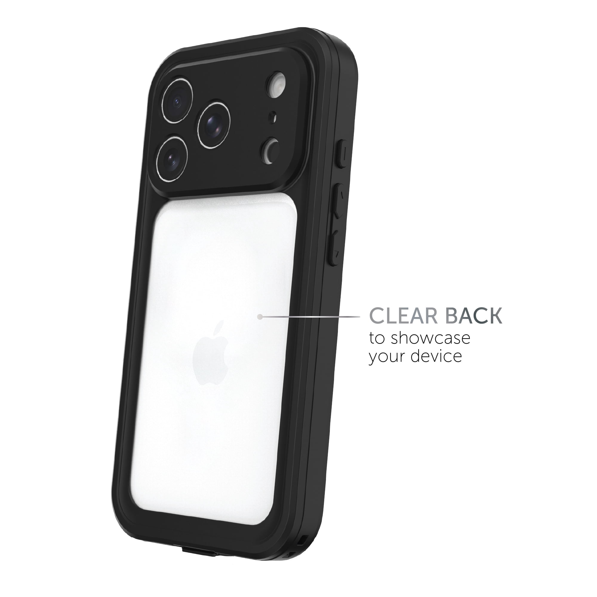 Body Glove Tidal Waterproof Phone Case for iPhone 17 Pro - Black/Clear