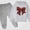 White, variant on Vornjynx Girls 2 Piece Outfit (2-13) Hooded Sweatshirt with Christmas Print and Sweatpants Set Casual Clothing Set Pink