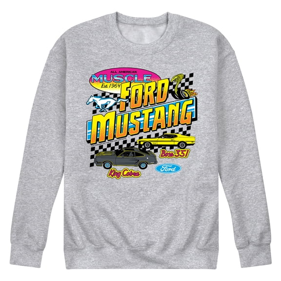 Ford - Ford Mustang 1978 King Cobra 1971 Boss 351 - Men's Crew Fleece Sweatshirt