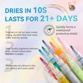 thumbnail image 4 of Saviland 12 Colors Nail Art Pens Set - 3D Nail Polish Pens Graffiti Nail Dotting Tools Acrylic Paint Pens Drawing Painting Point Liner Pen for Nails Art Design Manicure Nail Pens, 4 of 8