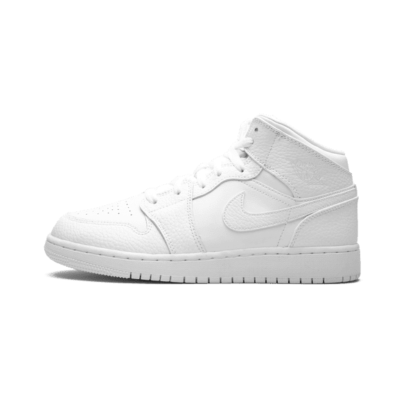 JORDAN GRADE SCHOOL Air Jordan 1 Mid GS "Triple White" 554725 130 554725 130 from Stadium Goods