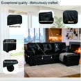 thumbnail image 4 of Black Sleeper Sectional Sofa with Reversible Chaise and Storage, 4 of 10