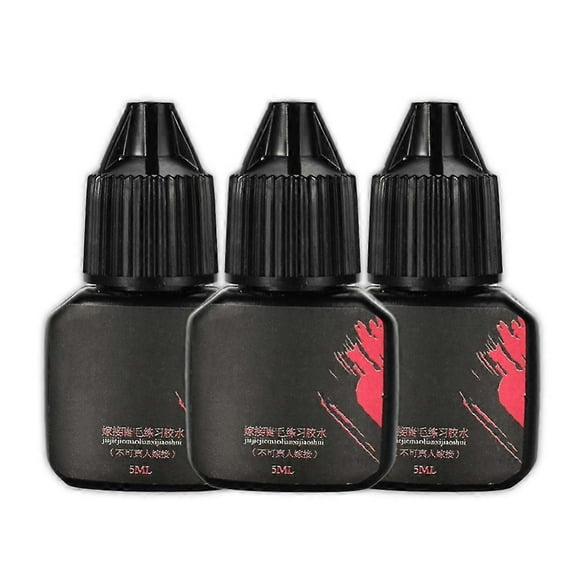3PCS Eyelash Extension Glue Extra Strong Lash Glue 5ml, 1s Dry Time
