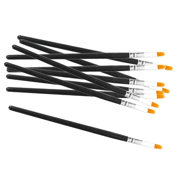 Set De Pinceles, 10Pcs Pinzas De Punta Plana Pinceles De Pinceles De Pintura Acrílica Para Aceite Acrílico Acuarela, Arte De Uñas, Detallado En perfecl Cepillo de nailon para pintura al óleo
