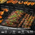 thumbnail image 5 of KNDKO 4-Burner Propane Gas Grill with Side Burner, 42,000 BTU Stainless Steel BBQ Grill, Porcelain-Enameled Cast Iron Grates, Heavy-Duty Design for Camping & Outdoor Cooking, 5 of 12