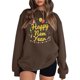 thumbnail image 1 of Gibobby Sudaderas para Mujer Sudadera de manga larga con estampado gráfico de letras y cuello redondo para mujer(Marrón,XL), 1 of 3