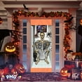 thumbnail image 5 of PMU Halloween Party Accessory Decoration Skeleton Bathroom Door Cover 30in x 60in (3/pkg) Pkg/1, 5 of 6