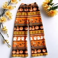 thumbnail image 6 of Womens Flannel Pajama Pants Plush Fuzzy Pajama Pants Soft Warm Cozy Pj Bottoms Drawstring Wide Leg Sleep Pajama Bottoms Halloween Pajama, 6 of 6