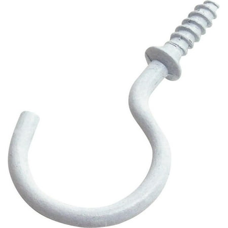 

ProSource Cup Hook Steel Polished Brass White Painted