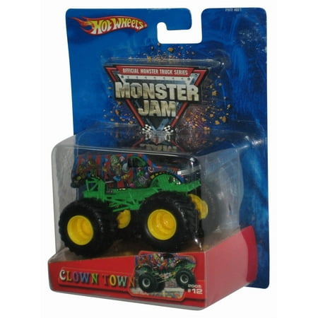 Hot Wheels Monster Jam (2005) Blue & Green Clown Town Toy Truck #12