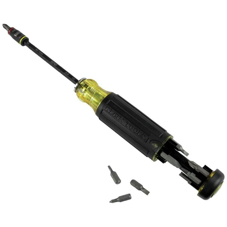 Klein Tools 32304 14 in 1 HVAC Adjustable Length Impact Screwdriver with  Flip Socket