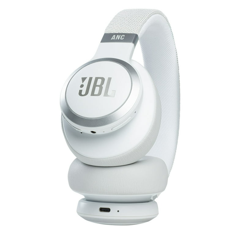 JBL Live 660NC - Wireless Over-Ear Noise Cancelling Headphones with Long  Lasting Battery and Voice Assistant - White (Renewed) : Electronics 