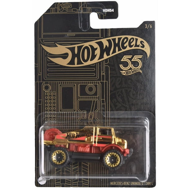 Auto fundido a presión Hot Wheels Mercedes Benz Unimog U 1300 L 1:64