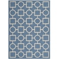 thumbnail image 3 of Safavieh Courtyard Archimedes Geometric Indoor/Outdoor Area Rug, Blue/Beige, 5'3" x 7'7", 3 of 10