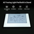 thumbnail image 3 of KOBAIBAN Rechargeable A3 LED Light Pad with 3 Colours and 6 Levels Brightness, Built-in Stand and Wireless Light Tracing Box for Diamond Painting, Weeding Vinyl, 3 of 11