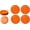 Orange, variant on Premium Melamine Dinnerware Set, 4-Piece Bowl Collection, Yellow, 6 Inches | BPA Free