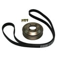 Engine Coolant Water Pump Pulley Kit Black Steel