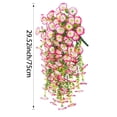 thumbnail image 2 of Artificial Hanging Flowers, Hanging Plants Look Real Flowers for Outside Porch Patio Window Box Yard Home Decor Outdoor Garden Thanksgiving Fall Decoration 29.52inch, 2 of 8