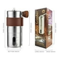 thumbnail image 4 of Molinillo de café manual portátil Granos de acero Molienda de granos de café (marrón) Likrtyny Libre de BPA, 4 of 5