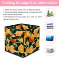 thumbnail image 3 of RATGDN Collapsible Fabric Cube Storage Bin with Double Handles for Living Room Bedroom Office Black - Orange Juice Fruit, 3 of 7
