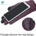 thumbnail image 4 of Deago Winter Knit Gloves Touchscreen Warm Thermal Soft Lining Elastic Cuff Texting Anti-Slip for Women Men (Navy), 4 of 9
