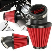 45 Bent Motorcycle Air Intake Filter 42mm Inlet Pod Universal for Scooter Atv