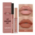 thumbnail image 1 of Juego de delineador de labios y brillo de labios de 2 piezas, taza antiadherente con acabado mate, combinación de delineador y color de labios duradero, perfecto para labios definitivos, 1 of 5