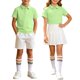thumbnail image 1 of Odeerbi Niñas 3 Piezas Preppy Vestido Tenis Camisa de Golf y Falda Plisada Con Set de Uniforme de La Escuela de Las Medias, 1 of 9