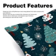 thumbnail image 2 of Christmas Tree Velvet Throw Pillow Covers Inserts in 16x16, 18x18, and 20x20 Inches - Set of 2 - Unique Patterns for Throw Pillow Covers for All Occasions, 2 of 6