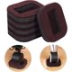 thumbnail image 1 of KAIYANG Almohadillas de fieltro para la parte inferior de las ruedas de los muebles, protegen los pisos de madera y evitan los rayones, paquete económico de 16 unidades, beige y marrón oscuro, 1 of 5