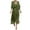 Army Green, variant on Ayolanni Green Plus Size Party Dresses for Curvy Women V-Neck Solid Short Sleeve Maxi Dresses Junior Dresses L