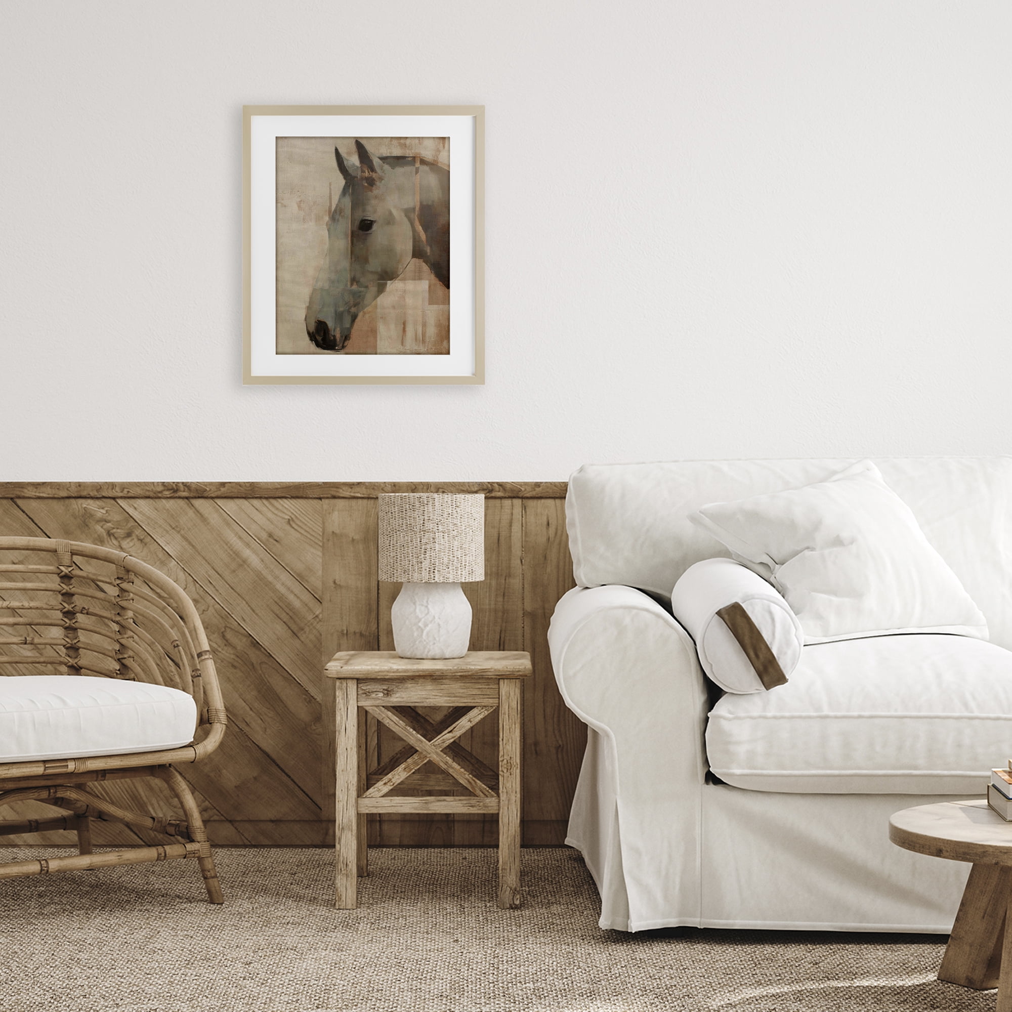 Stupell Industries Pure Horsepower Portrait Birch Framed Print Under Glass, design by Svetlana Aleynikova