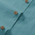 thumbnail image 6 of sogami Men's Linen Shirts Short Sleeve Hawaiian Button down Shirt with Pocket, 6 of 9