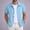 #123-Sky Blue, variant on Mens Striped Short Sleeve Button Down Open Front Casual Loose Fit Resort Beach Shirts for Men Sky Blue XL Gifts for Father