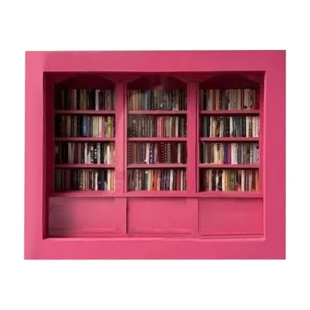 Mini librero para la ansiedad, ideal para el hogar, la sala de estar (rosa, C)