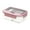 Pink, variant on 1200ml Three-Compartment Transparent Lunch Box with Lid and Phone Holder, Built-in Cutlery, Leak-proof Design, Microwave Safe, Ideal for Office, Picnic