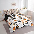 thumbnail image 3 of Manfei Halloween Bed in a Bag Full size for Teens, Spooky Bat Print Bedding Sets Full Size, Trick or Treat Reversible Bedding Full Size, Breathable Bedroom Decoration, 7pcs, 3 of 7