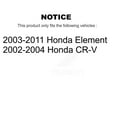 thumbnail image 2 of Transit Auto Front Rear Ceramic Disc Brake Pads and Parking Shoes Kit for Car Honda CR-V Element KNN-101148, 2 of 8