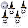 thumbnail image 2 of Decoraciones de Halloween al aire libre, decoración de Halloween, luces colgantes para exteriores, sombrero de bruja fantasma brillante, decoraciones de Halloween, adornos interiores, luces de Hallowe, 2 of 5
