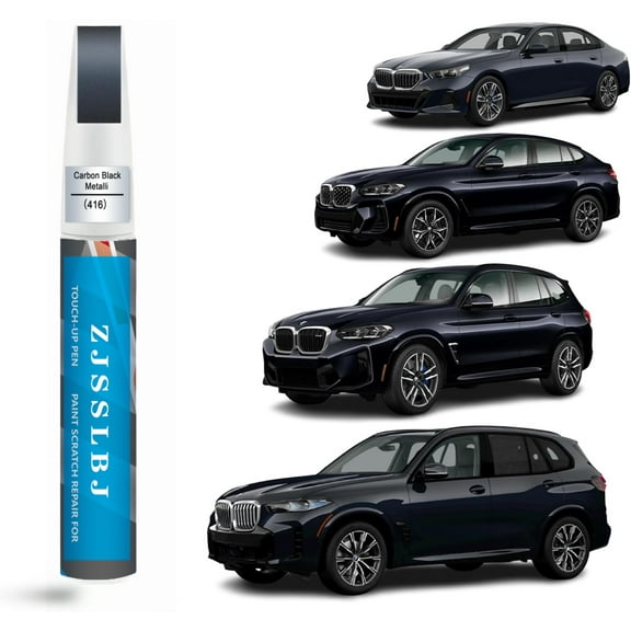 Car Touch Up Paint(Carbon Black Metallic(416)) for BMW, Car Paint Scratch Repair Kit, Quick & Easy Solution to Repair, 2 in 1 Scratch Remover Pen with Color-Matched