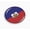 Flexible, variant on Haiti Flag 3D Domed Round Automotive Emblem